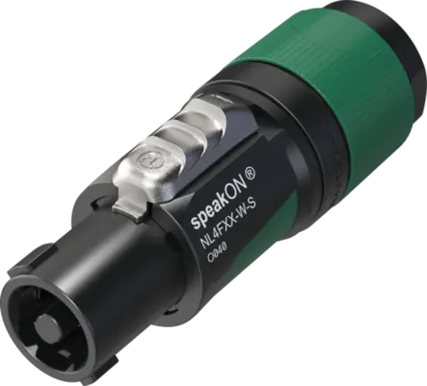 Neutrik NL4FXX-W-S Speakon plugg 4P Skru 6-12mm Hun 