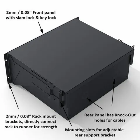 Penn 2U HeavyDuty Rack Drawer 385mm Deep 
