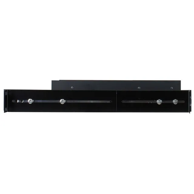 Penn 1U Sliding Rack Tray 380mm Deep Black Recommended Load Capacity 19Kg 
