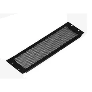 Penn 2U Perforated Flanged Rack Panel Black 