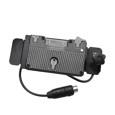 Velvet Gold battery adapter on plate for VL1 and VP1 