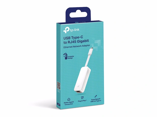 TP-Link UE300C USB Type-C to RJ45 Gigabit, Foldable, Lightweight Design 