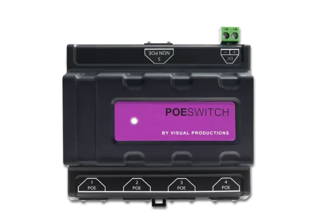 Visual PoeSwitch 4-port POE Network Switch with 1Gbps 