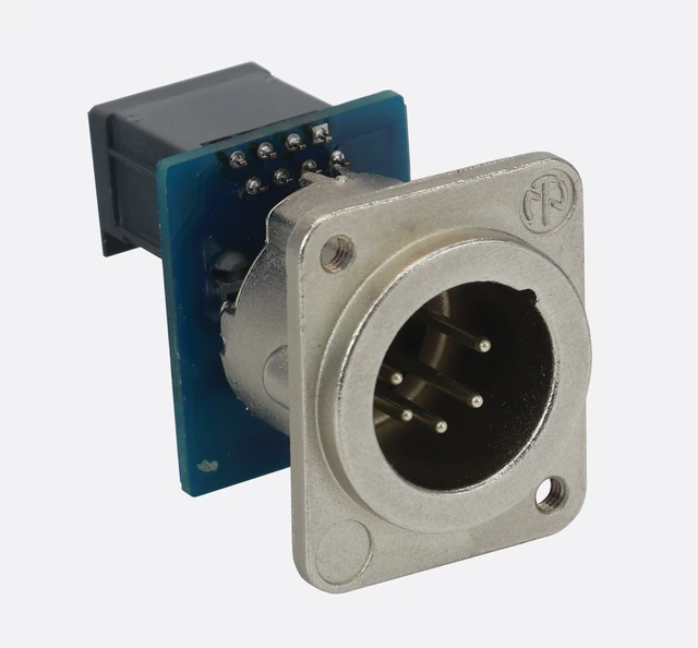 CANFORD DMX ADAPTER Panel mount XLR 5-pin male to RJ45 female 