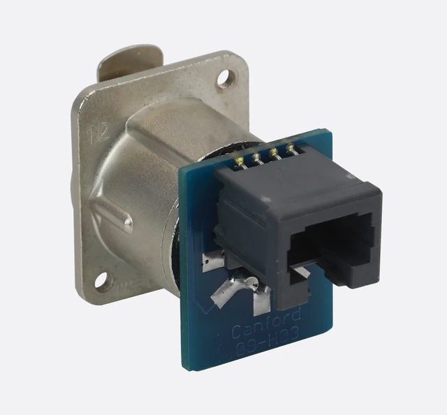 CANFORD DMX ADAPTER Panel mount XLR 5-pin female to RJ45 female 