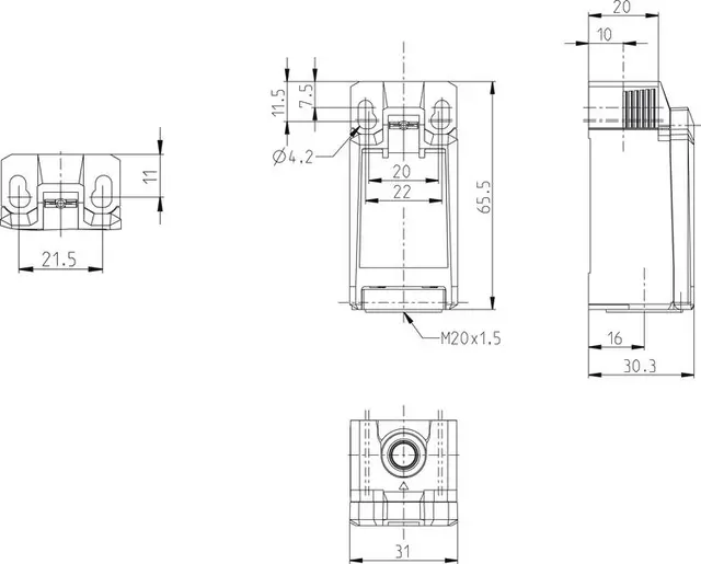 Bernstein Endestopp IN65-SU1 AHDM 1NO+1NC 