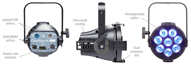 ETC ColorSource PAR Deep Blue, XLR Black 