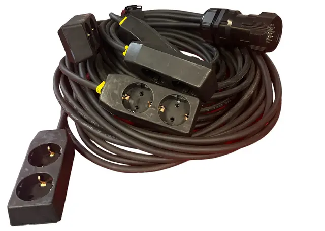 LMT-CAB Soca Broutlegg 1-6 6x1,5mm² 1,2,3,4,5,6 meter m/stropp og krymp 