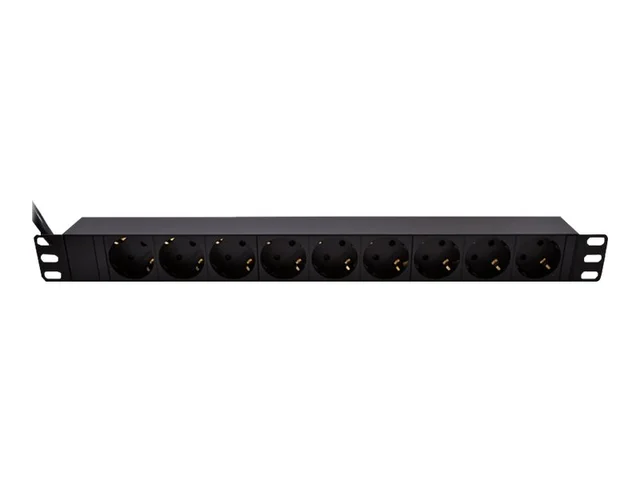 LinkIT 19" Strømskinne 9xCEE7/4 5m CEE7/7, no switch, 16A, 3600W, 1U 