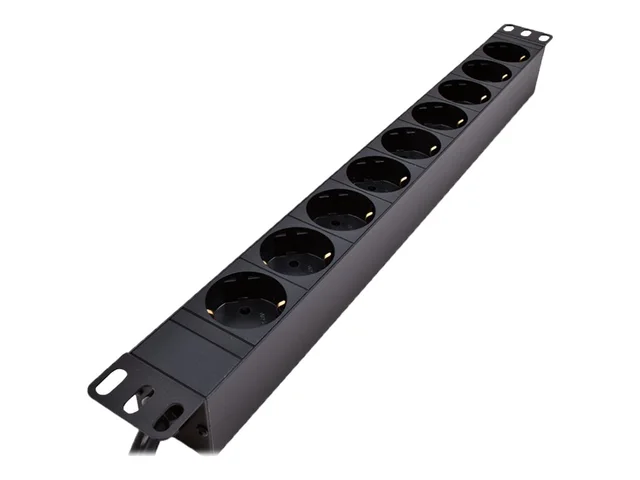 LinkIT 19" Strømskinne 9xCEE7/4 5m CEE7/7, no switch, 16A, 3600W, 1U 