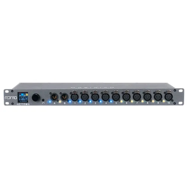 Netron RDM10  Dual DMX input 10 port RDM Splitter 