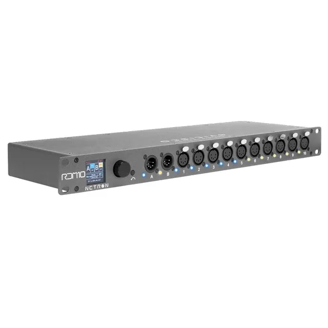Netron RDM10  Dual DMX input 10 port RDM Splitter 