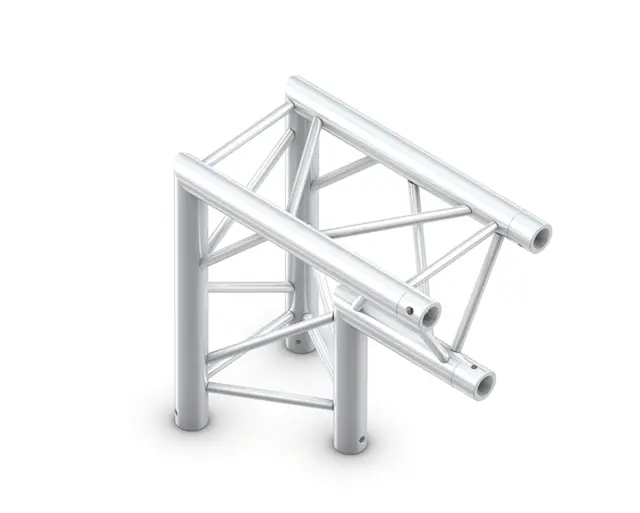 Milos M290VU Trio Heavy duty Black 2 way 90° truss corner apex in HD 