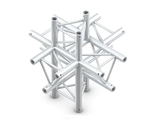 Milos M290U Trio Regular Black 6 way truss tee piece 