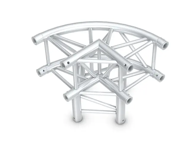 Milos M290U Quatro Regular Black 3 way curved truss corner 