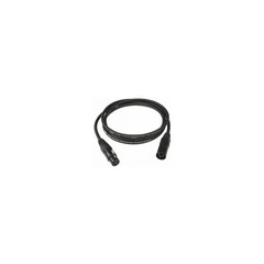 Link Mikrofonkabel 10,0 meter neutrik XLR 3P Sort