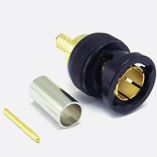 Canford COAX CONNS 10-005-W126-FA BNC 12G UHD Male cable, crimp, 75 ohm, black 