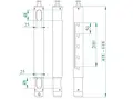 Euromet Extension column 250-430 White
