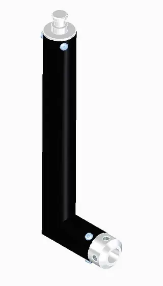 Euromet Arakno Portrait, Supporto ad L Nero 