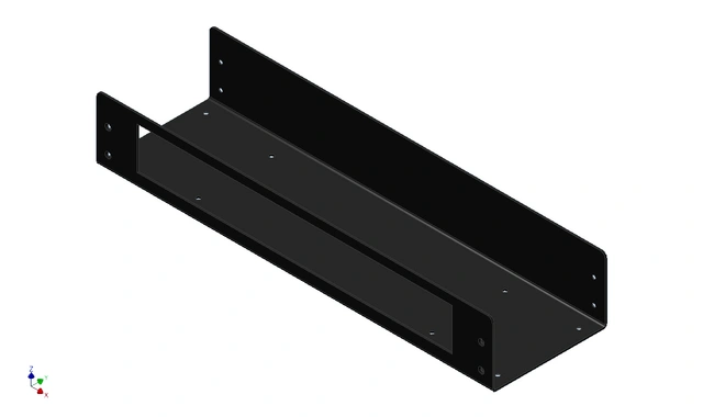 LMT B10-03 3U  Helboks m/1stk slisse 