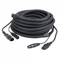 DAP Hybrid 3 pin DMX &amp; IEC 6m BLACK