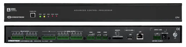 Crestron CP4 Prosessor 4-serie 1U Rackmontert 