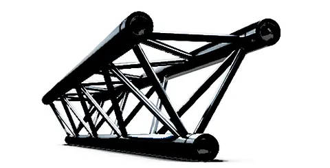 Milos M290U Trio Regular Black 4m length truss 