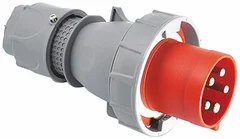 Støpsel 63A 400V 3P+N+J 463-6 Rød IP67