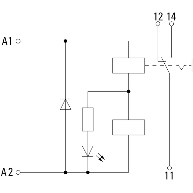 Weidmueller Rele DRIKIT 24VDC 1 CO LED/TESTKNAPP 