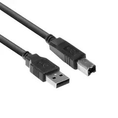 ACT USB2 Kabel A-B - 5,0 m A-B USB Kabel Sort