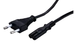 LinkIT strømkabel CEE7/16 -C7 svart 0,5m Euro - C7 | 2 x 0,75mm² | PVC