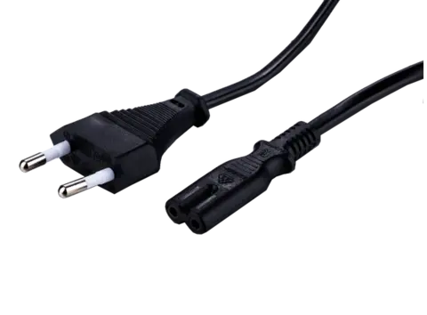 LinkIT strømkabel CEE7/16 -C7 svart 0,5m Euro - C7 | 2 x 0,75mm² | PVC 