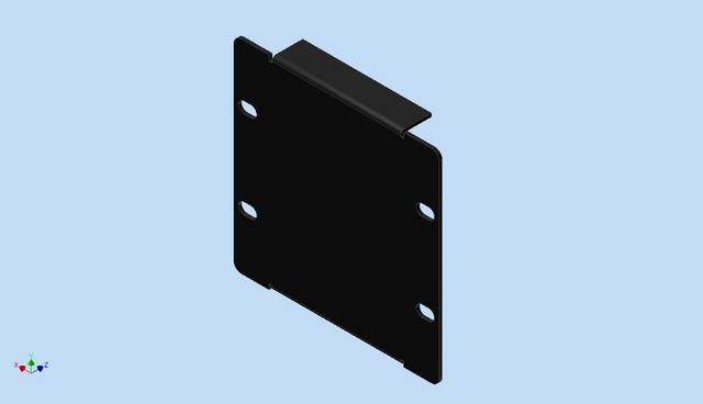 LMT P40-03 3U Blindpanel Blindpanel for Kvartboks 