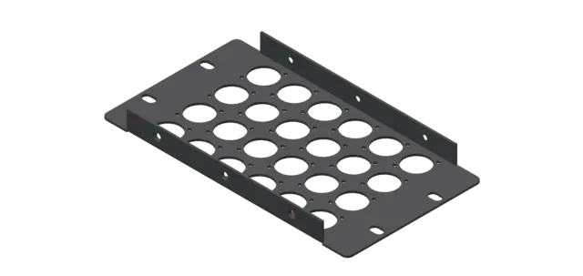 LMT P20-03 3U Panel 24xXLR Halvboks 