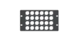 LMT P20-03 3U Panel 24xXLR Halvboks