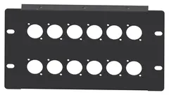 LMT P20-03 3U Panel 12xXLR Halvboks
