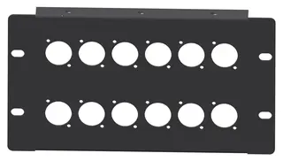 LMT P20-03 3U Panel 12xXLR Halvboks