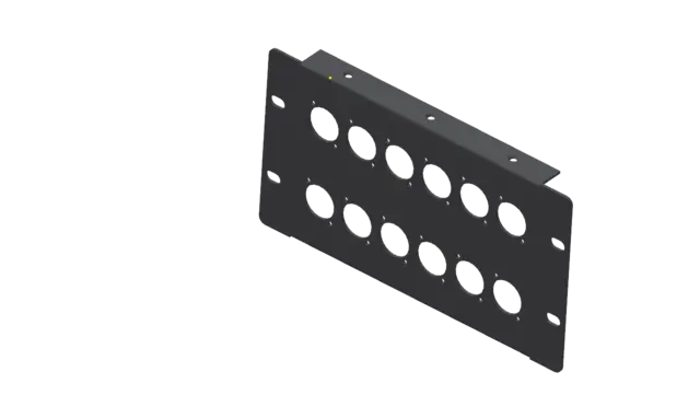 LMT P20-03 3U Panel 12xXLR Halvboks 
