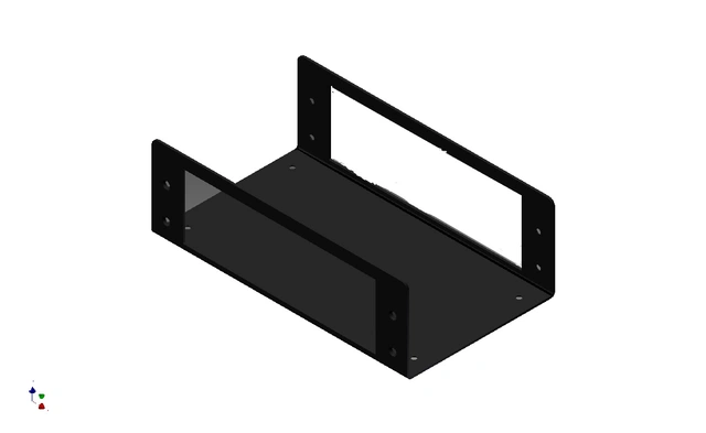 LMT B20-03 3U Halvboks m/2stk slisse 