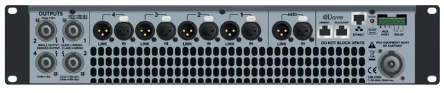 Martin Audio IK42-DANTE Amplifier IKON Series class D powerplants 