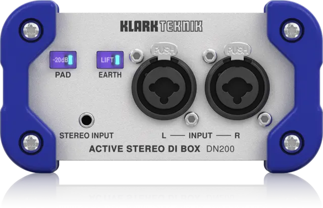 Klark Teknik DN200 V2 Active  DI-Box Dual Ch 