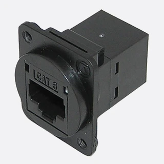 Canford TUK D-Series keystone RJ45 back to back couplet CAT 6