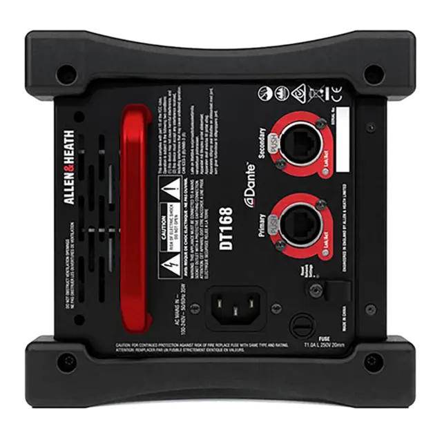 A&H DT168 portable Dante I/O expander 16 mic/line, 8 XLR out 