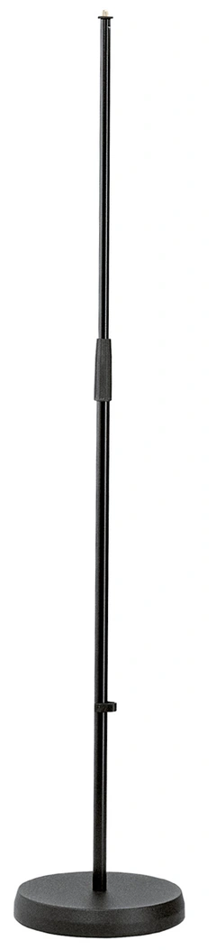 K&M 260B Microphone Stand sort Mikrofonstativ tung rund fot 