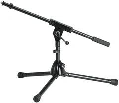 K&amp;M 259B Microphone Stand sort Lite stativ 3 ben teleskop galge