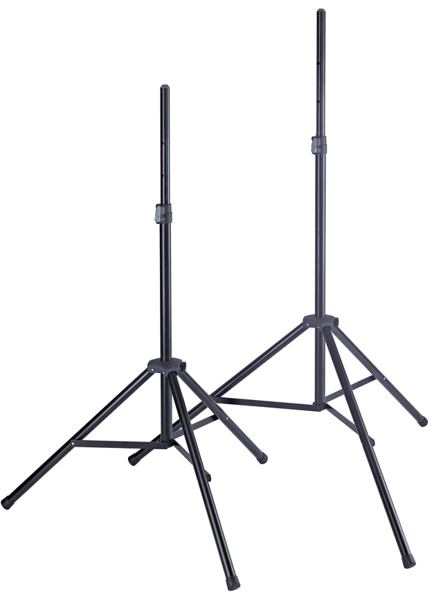 K&M 21472 Høyttalerstativ ALU    justerbar 1580 til 2474 mm sort 