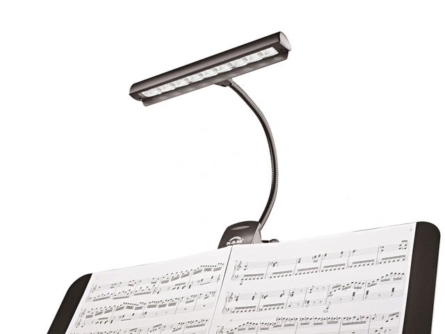 K&M 12249 Notestativlys batteri og nettkabel 