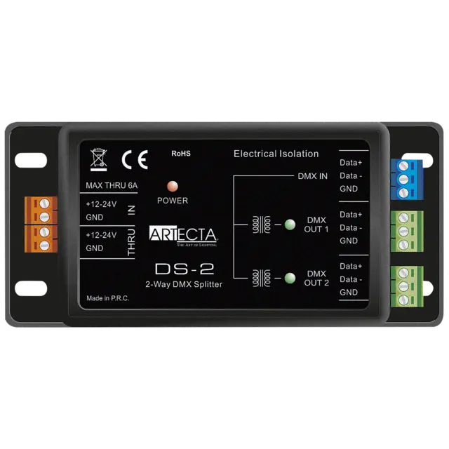 Showtec Artecta DS-2 2-Way DMX Splitter 