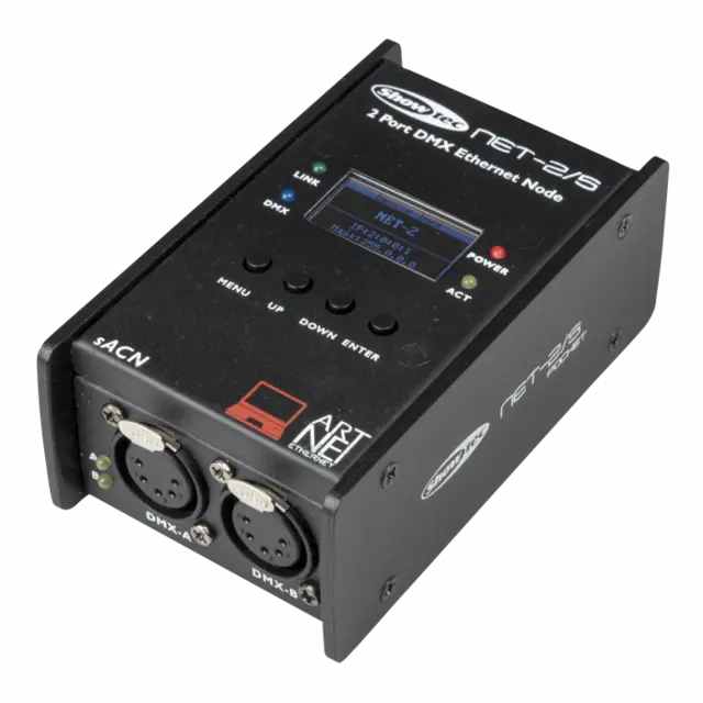 Showtec NET-2/5  Pocket 2-Channel sACN/Art-Net node, 5P XLR 