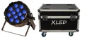 Bright Xled RGBW 10 stk i flightcase Xline